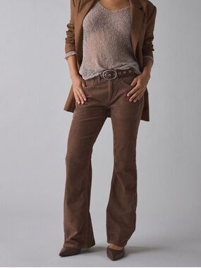 NWOT UO Brown Corduroy Flare Pants